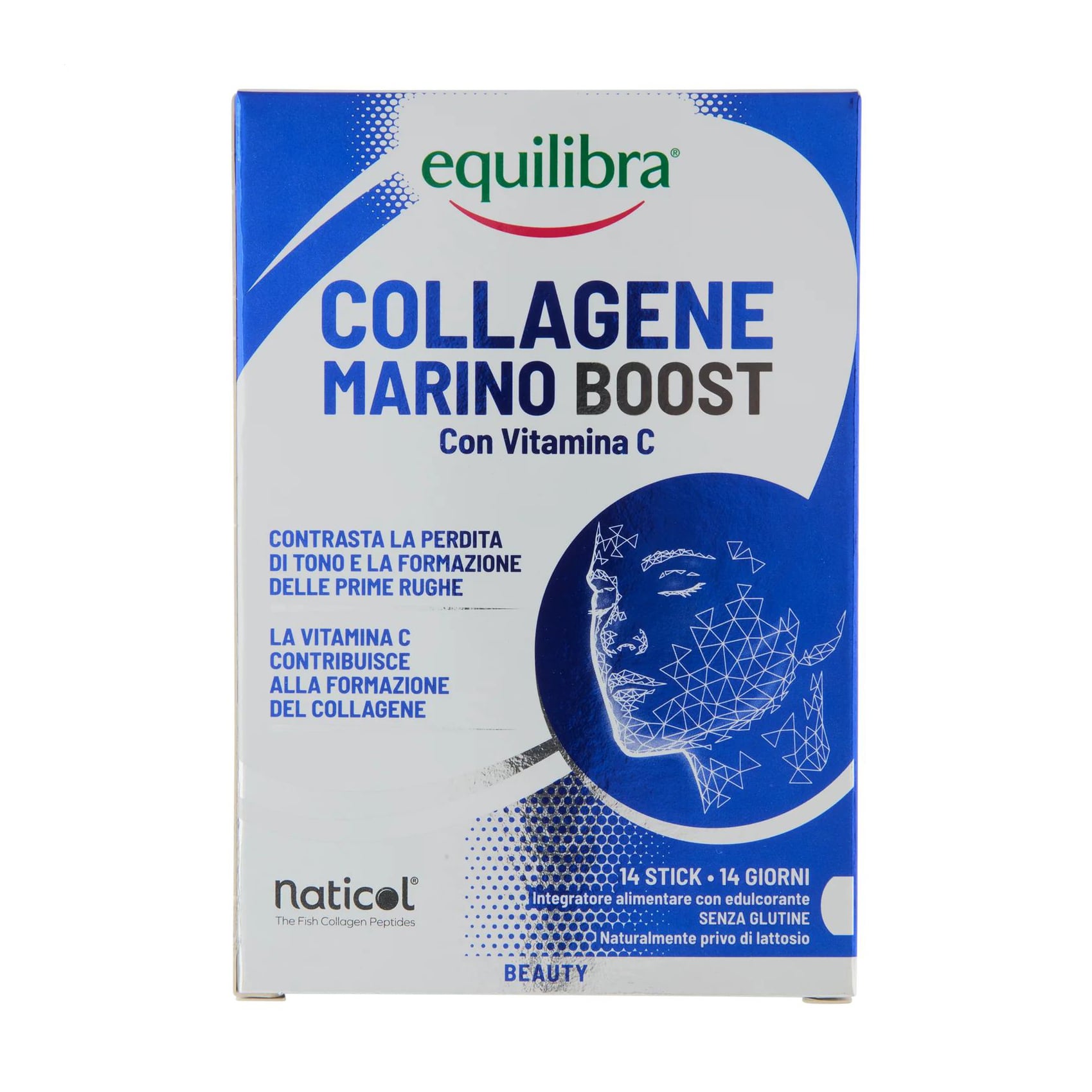Морський колаген equilibra Collagene Marino Boost з вітаміном С, 14 стіків